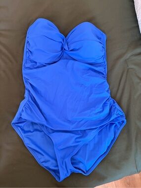 Classic Royal Blue One-Piece Swimsuit